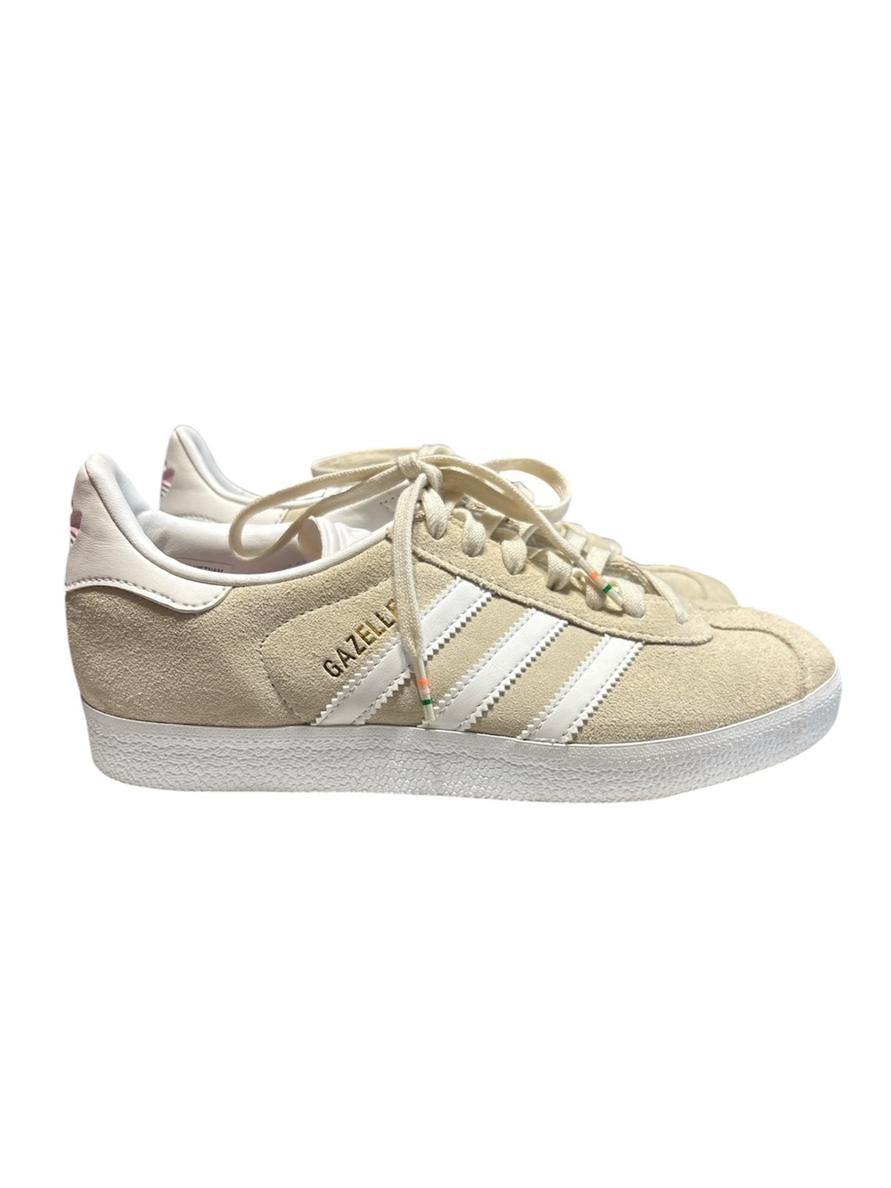Adidas Gazelle Women’s Off White/Biege GZ1962 Suede‎ Upper Sneakers Size 6.5